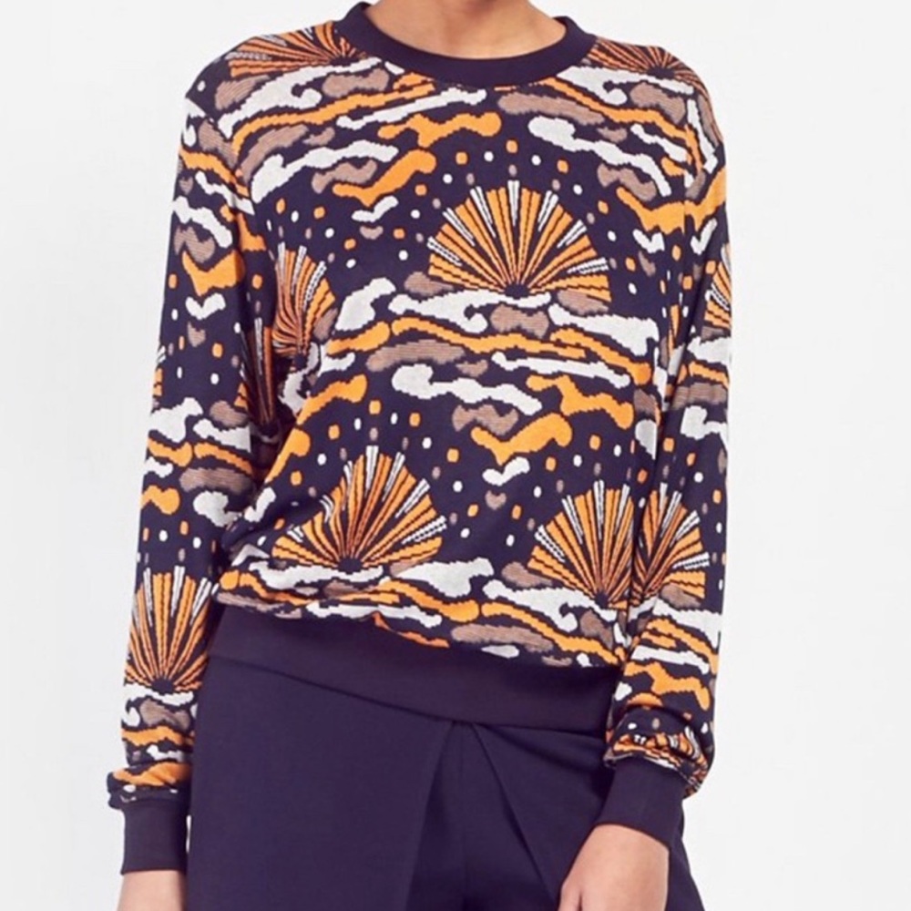Rodebjer Well Sunrise Sweater - Blue Orange -  M